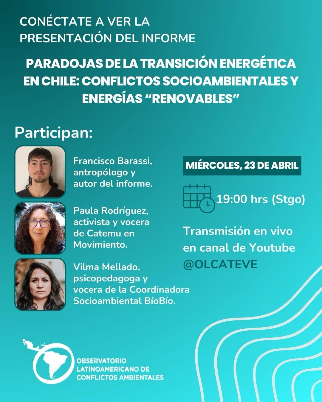 Foto de evento Energía limpia, proyectos sucios