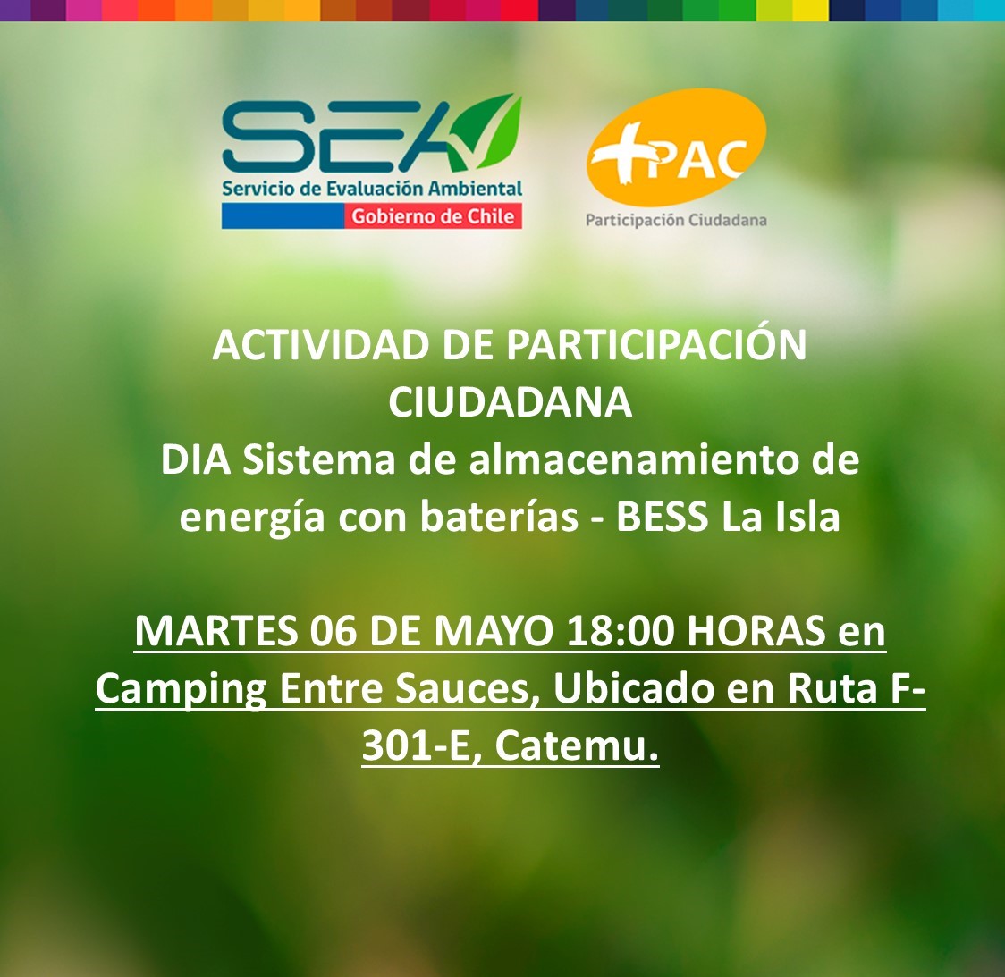 Foto de evento Participación ciudadana en Catemu por proyecto fotovoltaico La Isla