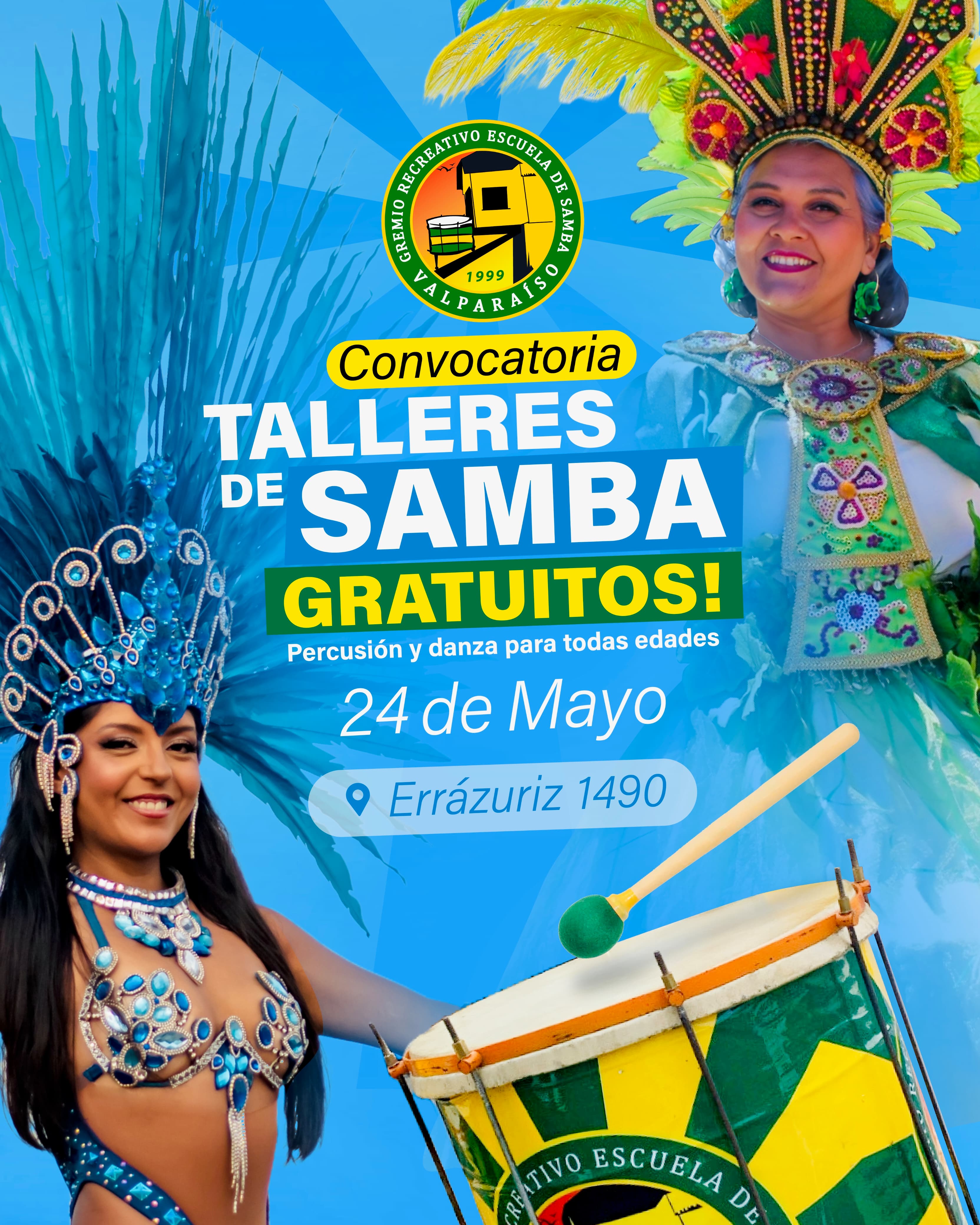 Foto de evento taller de samba gratuito