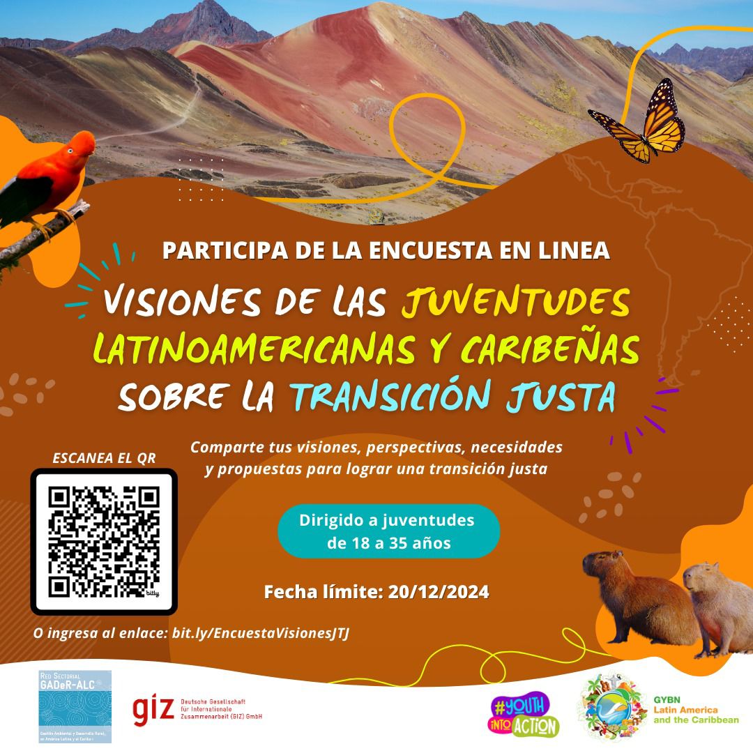 Foto de evento Participa de la encuesta en línea: Visiones de las juventudes latinoamericanas y caribeñas sobre la transición justa