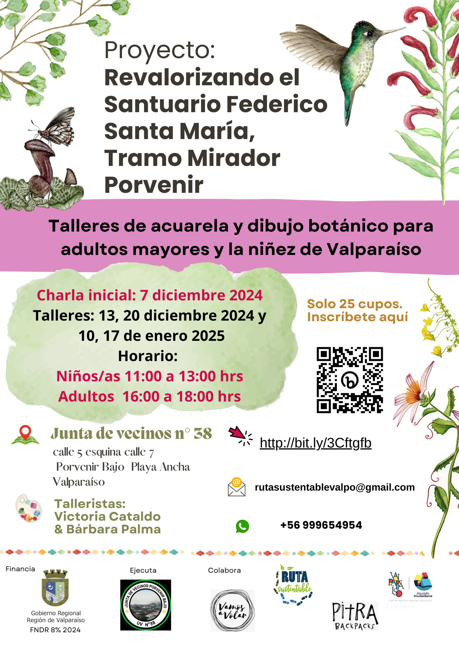 Foto de evento Talleres de dibujo botánico y acuarela para la niñez y adultos mayores