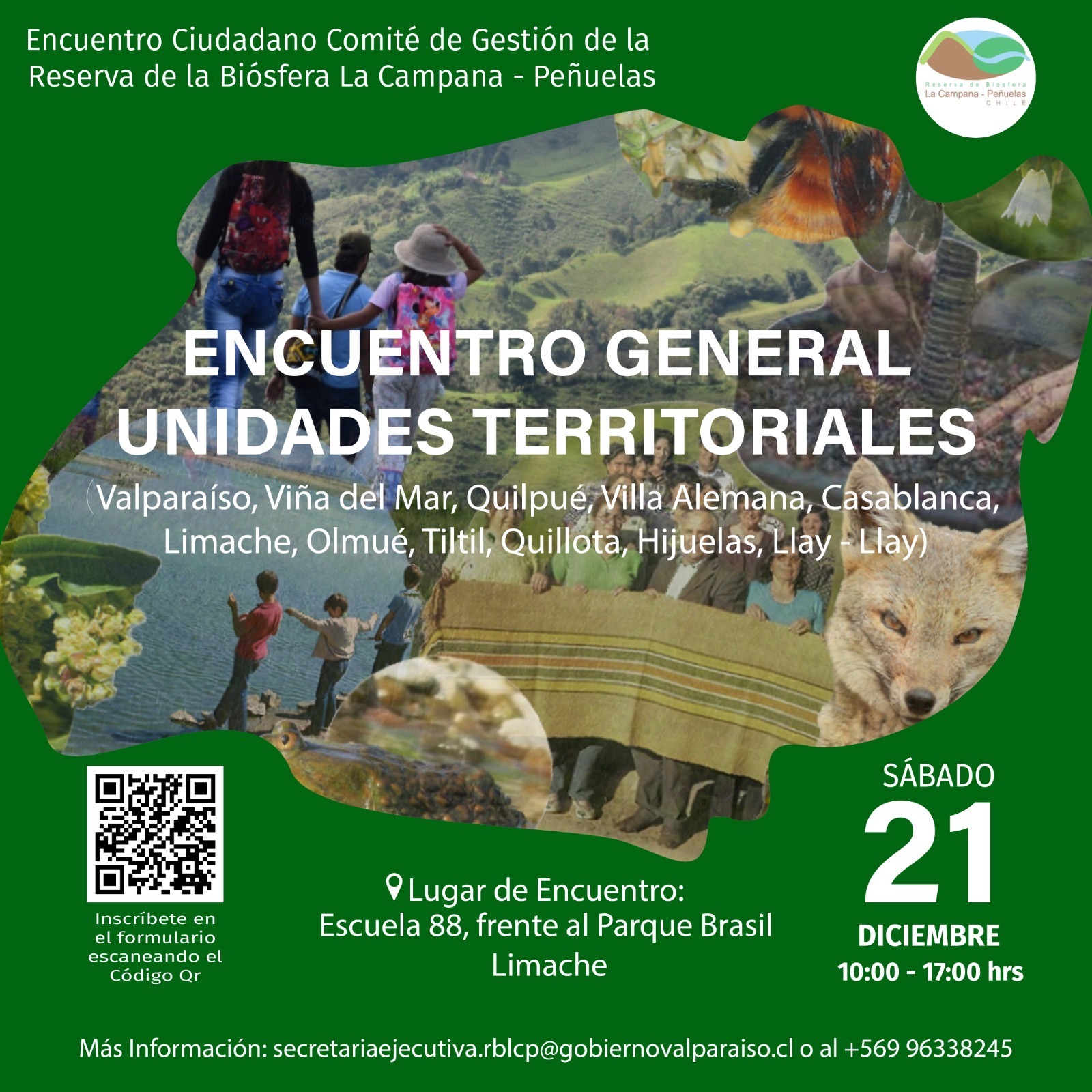 Foto de evento Encuentro Ciudadano Comité de Gestión de la Reserva de la Biósfera La Campana-Peñuelas